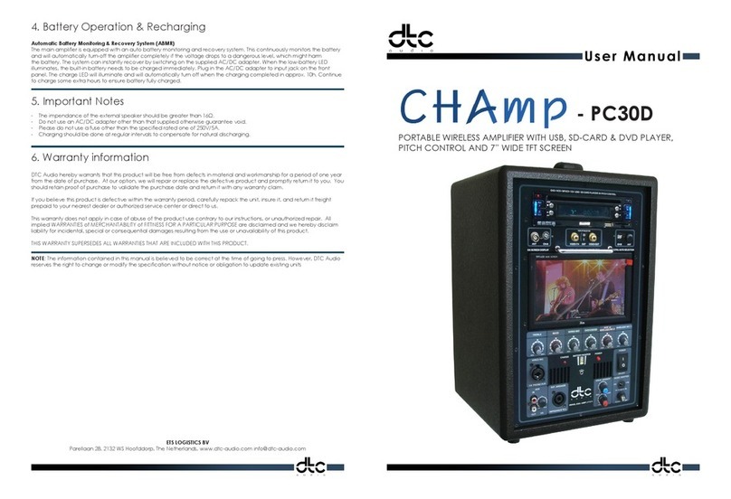 DTC CHAmp PC30D user manual