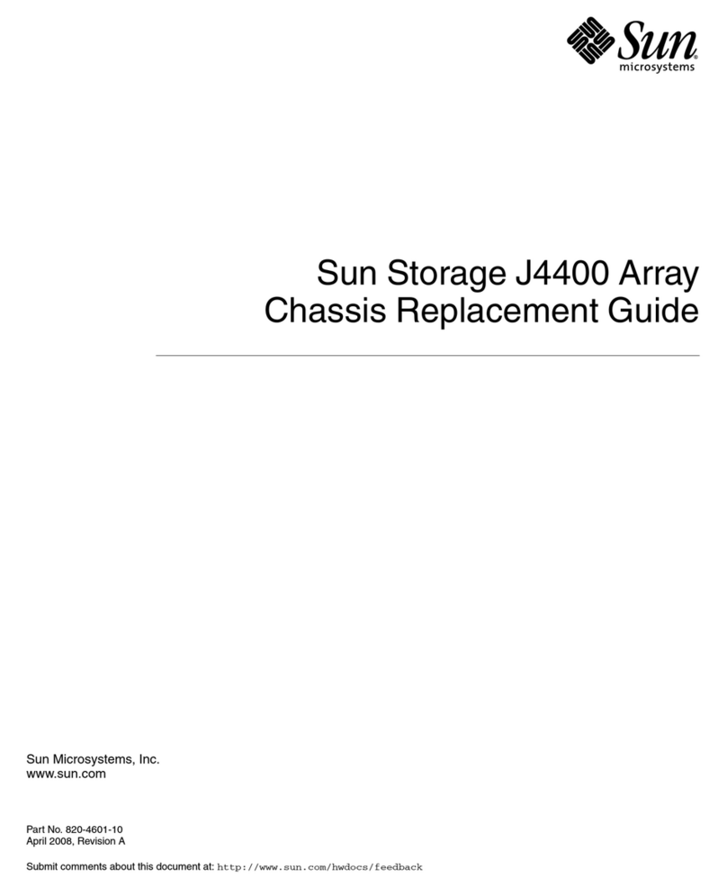 Sun Microsystems Sun Storage J4400 Parts list manual