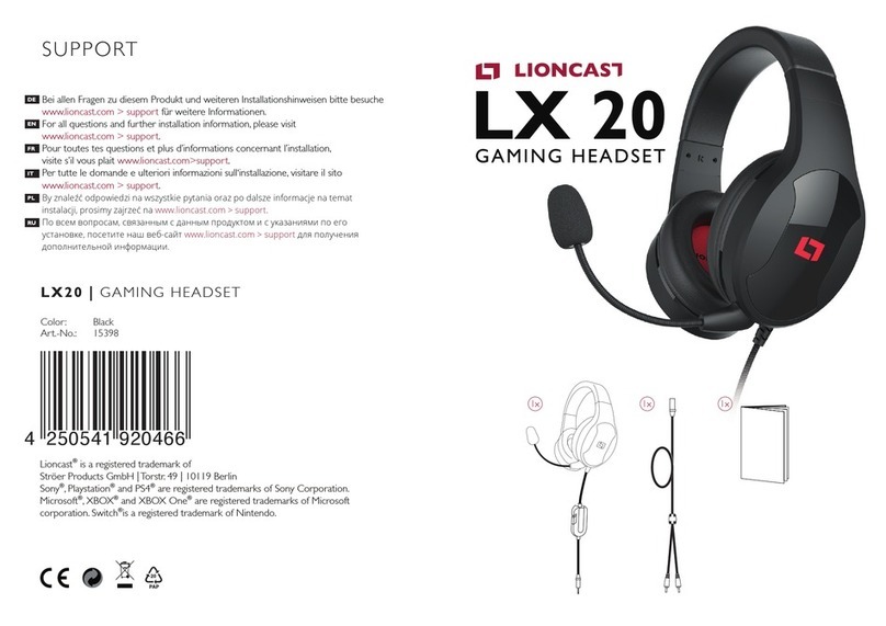 Lioncast LX20 quick start guide