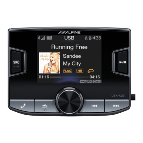 Alpine UTX-A09 User manual