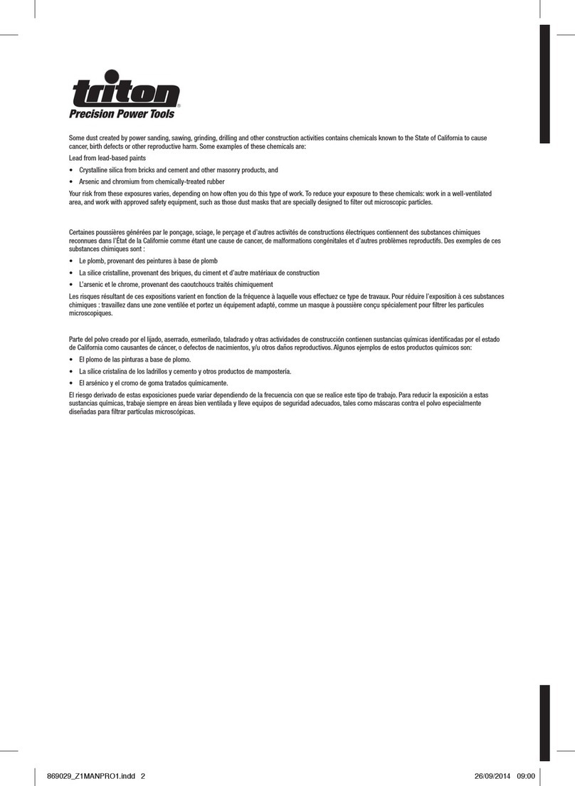 Triton T20ID Operating and safety instructions Triton T20ID Operating and safety instructions
