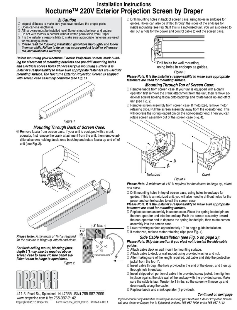 Draper Nocturne Series User manual