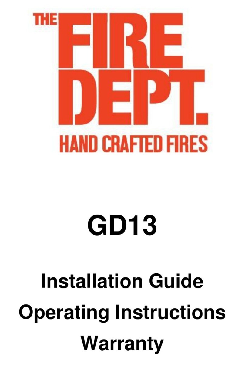 Fire dept GD13 Installation Guide Operating Instructions Warranty
