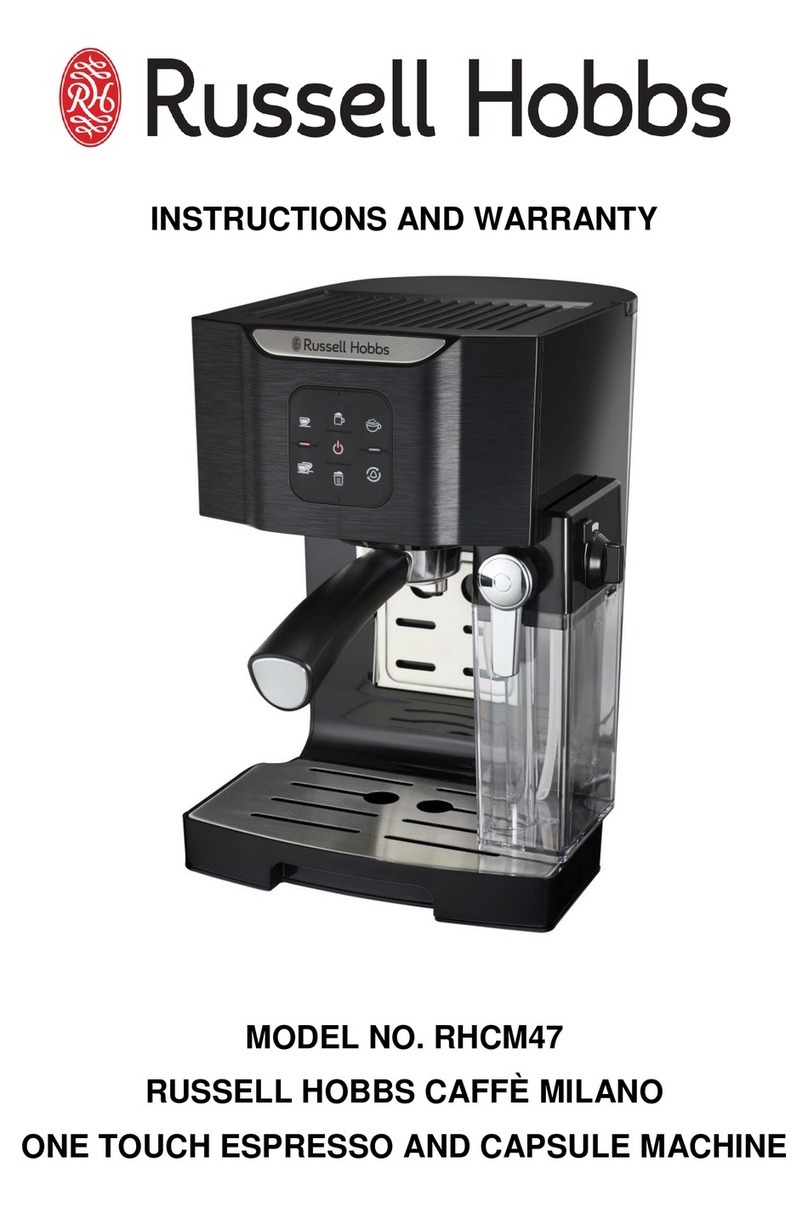 Russell Hobbs RHCM47 Instructions and warranty