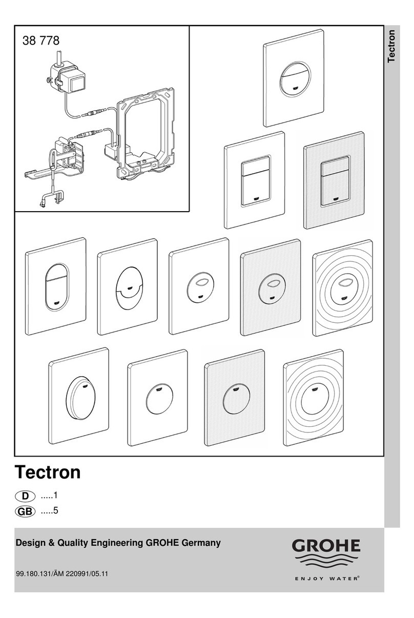 Grohe Tectron Owner's manual Grohe Tectron Owner's manual