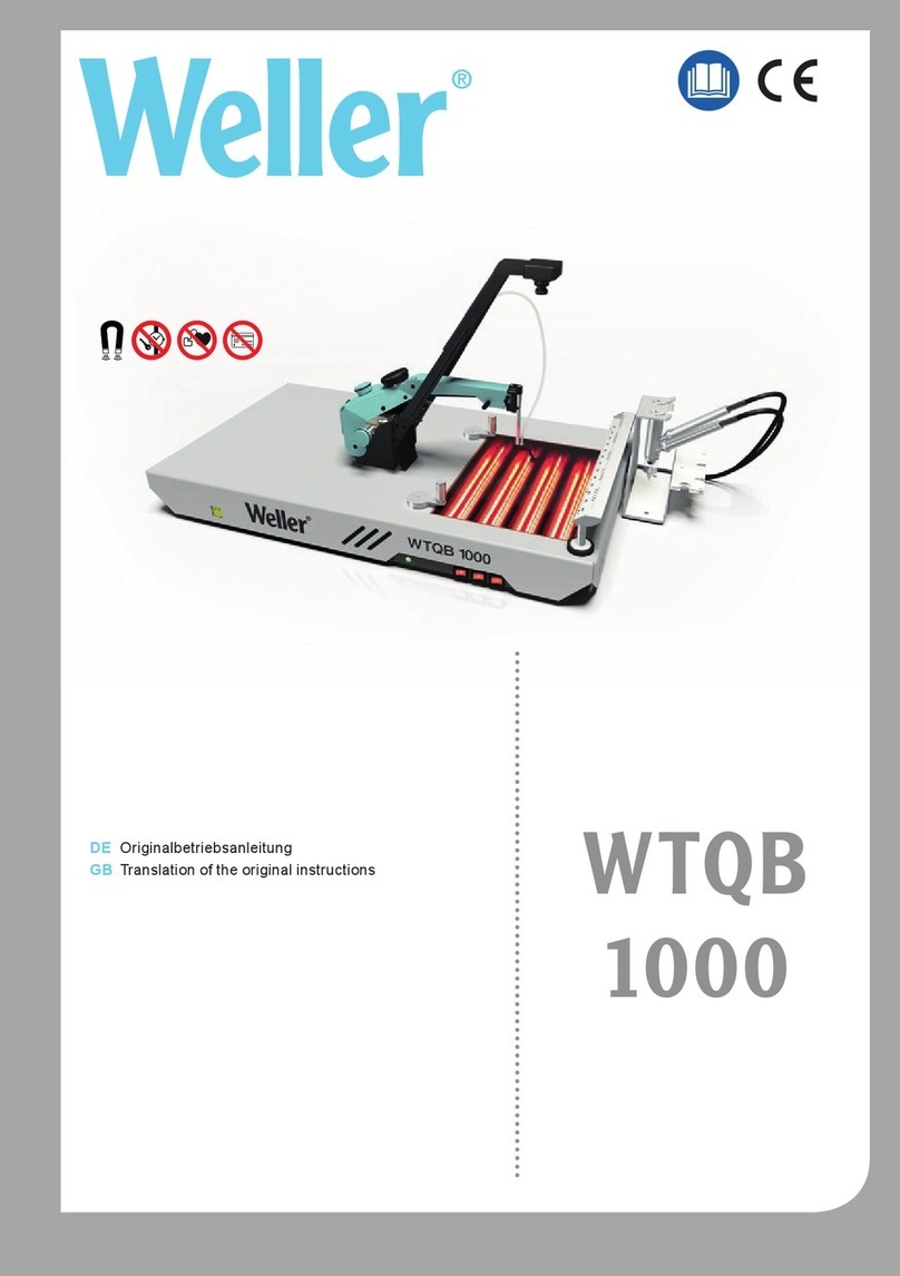 Weller WTQB 1000 User manual Weller WTQB 1000 User manual