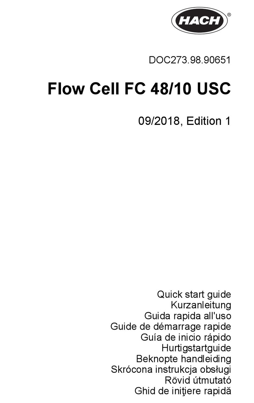 Hach Flow Cell FC 48/10 USC User manual