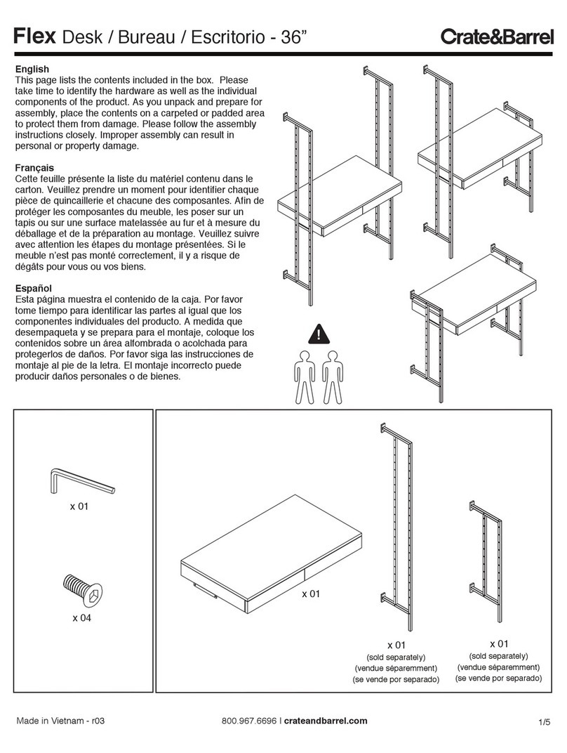 Crate&Barrel Flex Series User manual Crate&Barrel Flex Series User manual