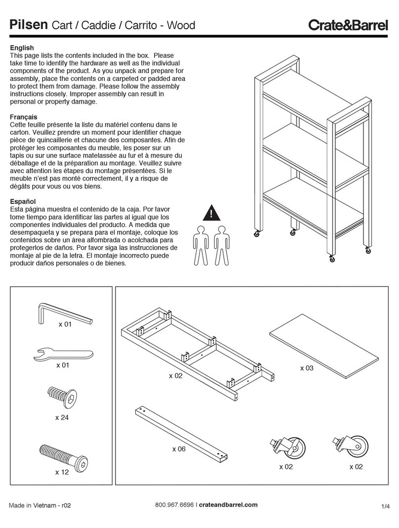 Crate&Barrel Pilsen Series Assembly manual