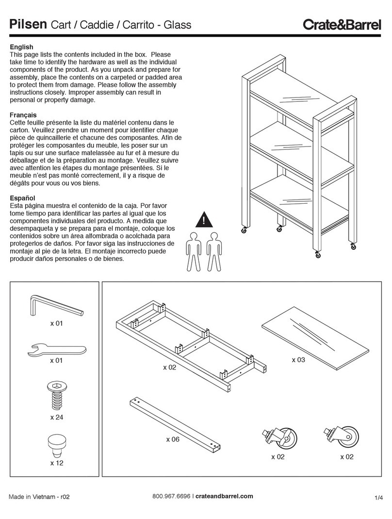 Crate&Barrel Pilsen Series Assembly manual