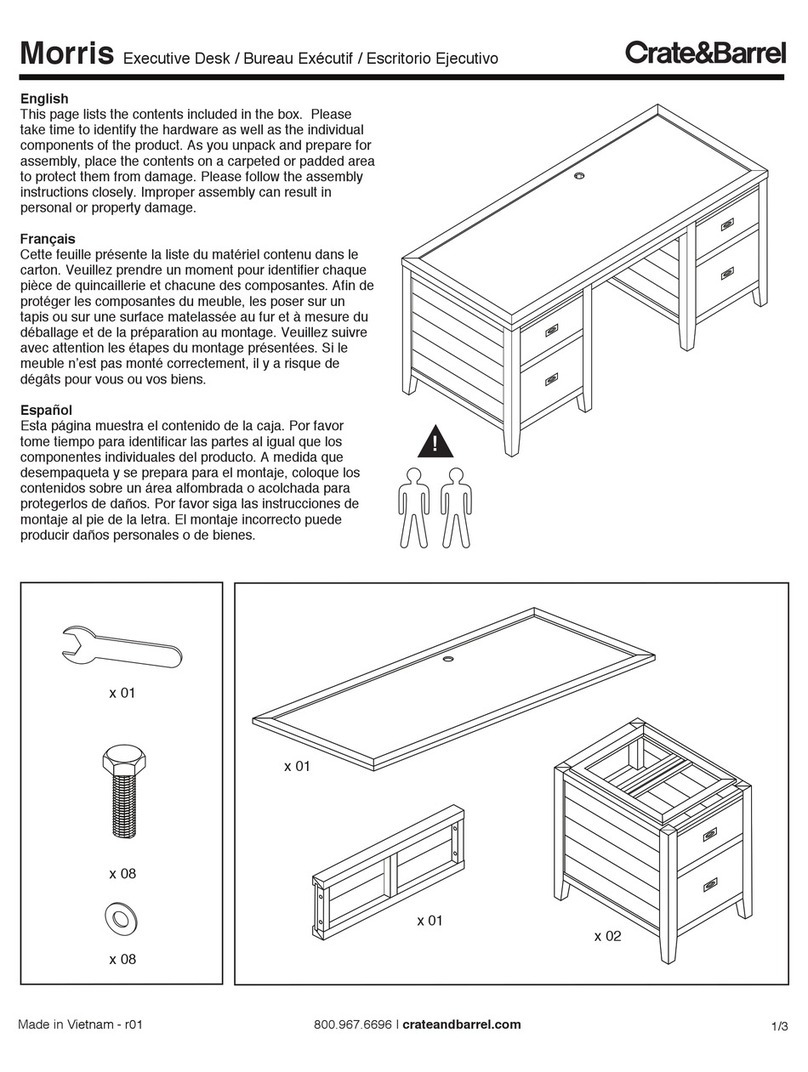 Crate&Barrel Morris Series User manual