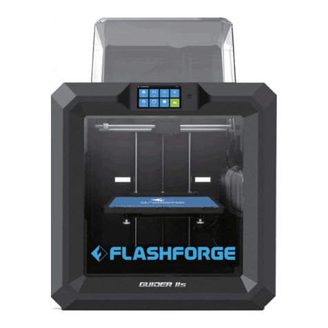 FLASHFORGE 3D PRINTER Guider IIS Series User manual FLASHFORGE 3D PRINTER Guider IIS Series User manual