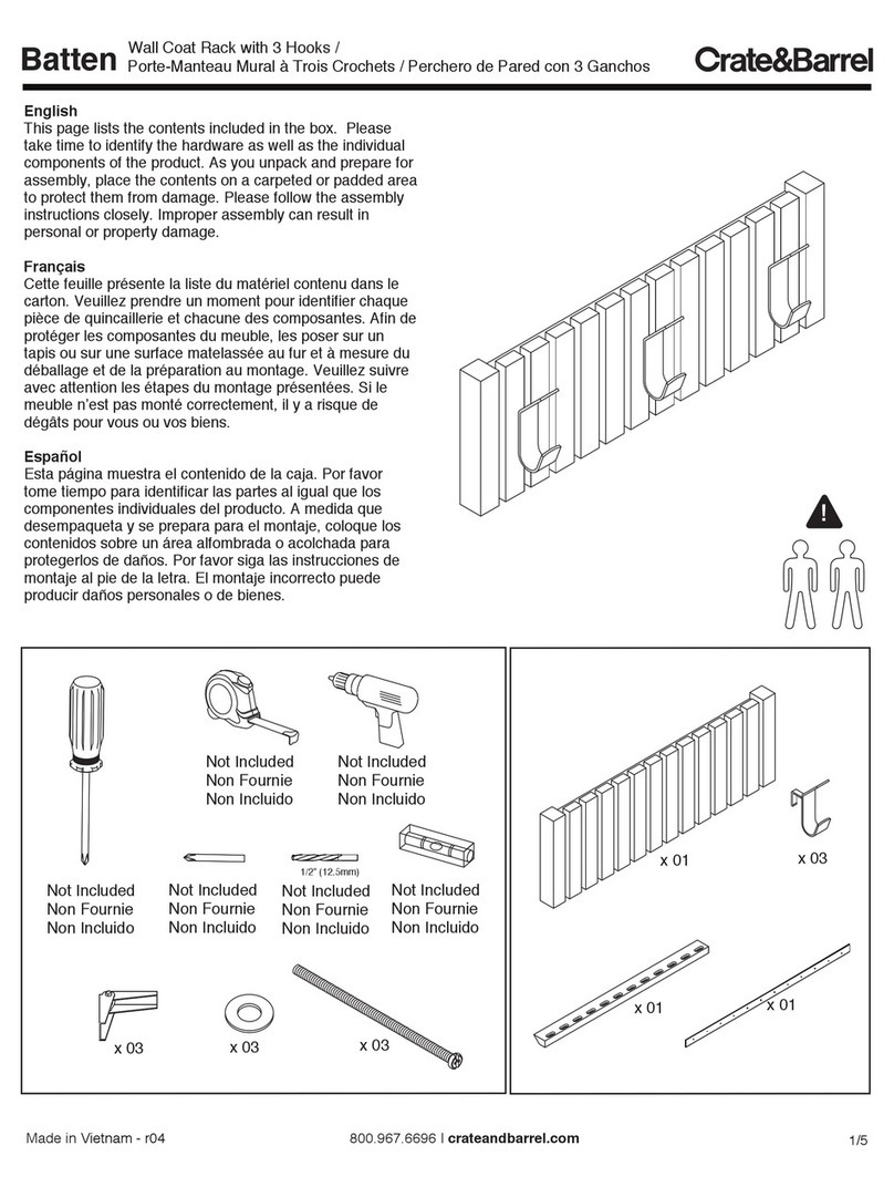 Crate&Barrel Batten Series User manual