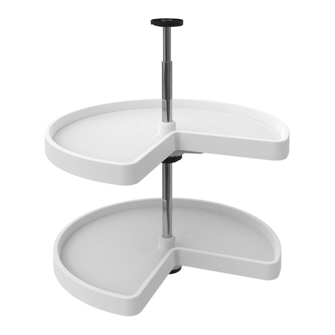 Knape&Vogt Door Mount Polymer Lazy Susan User manual