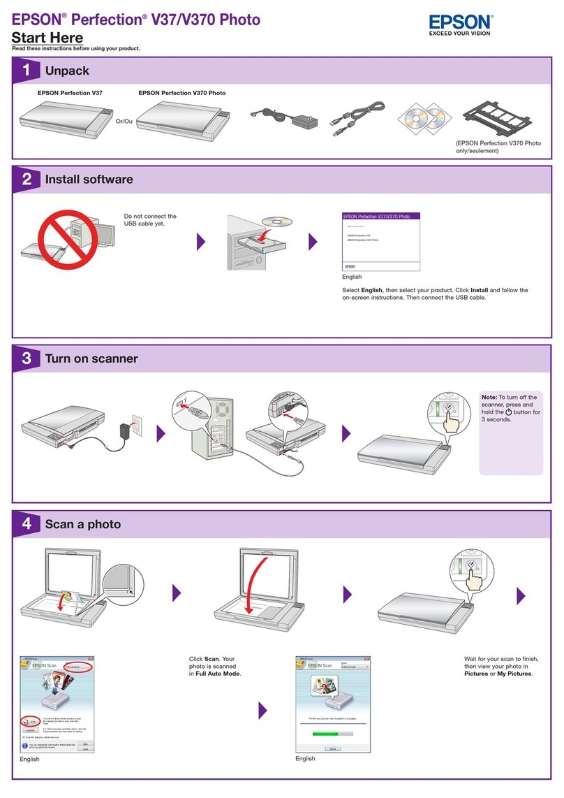 Epson Perfection V37 Instruction Manual