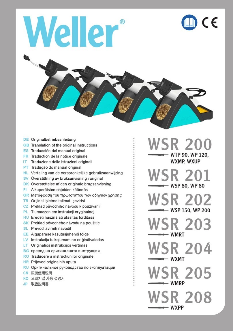 Weller WSR 200 User manual