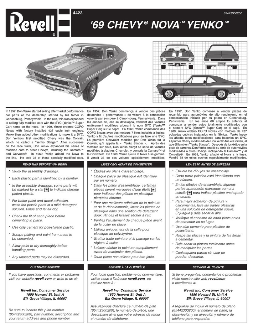 REVELL '69 Chevy Nova Yenko Assembly manual