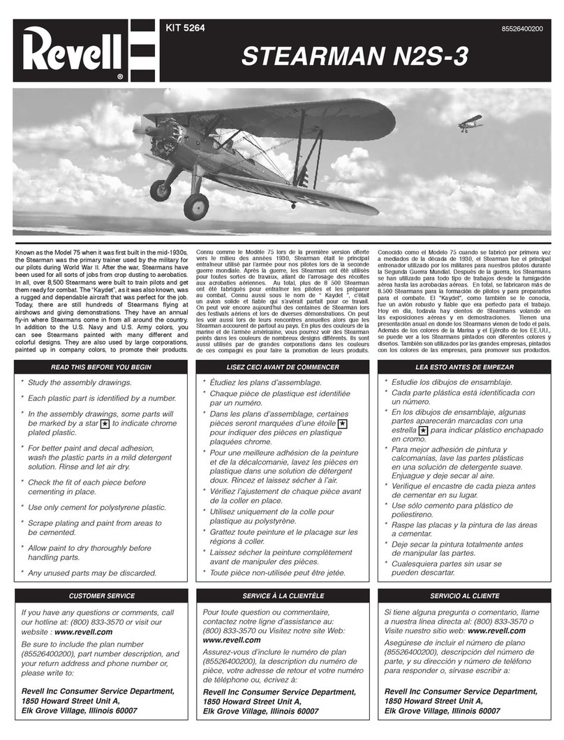 REVELL STEARMAN N2S-3 User manual