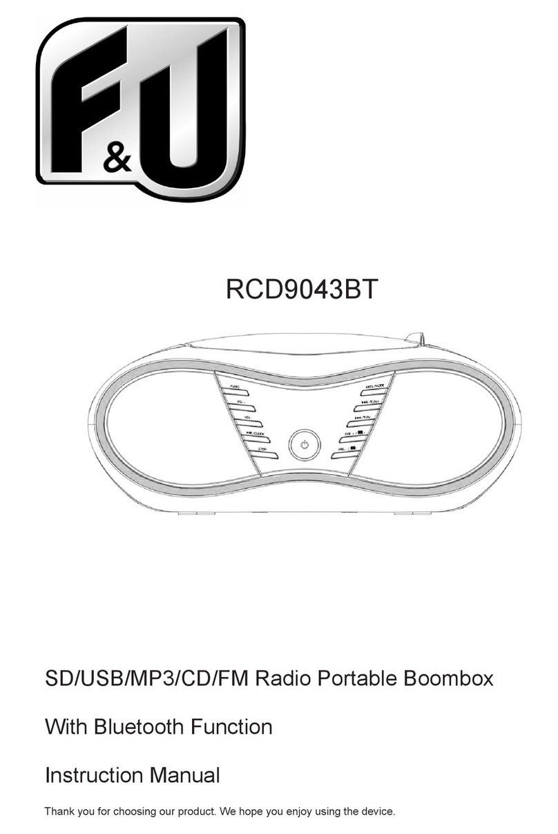 F&U RCD9043BT instruction manual