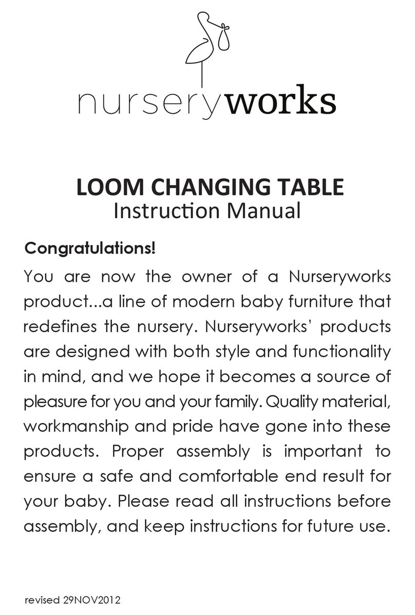 Nurseryworks LOOM CHANGING TABLE User manual Nurseryworks LOOM CHANGING TABLE User manual