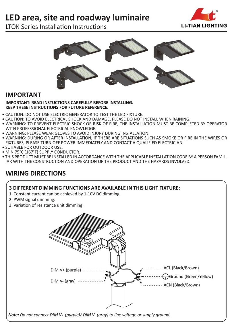 LI-TIAN LIGHTING LTOK Series installation instructions