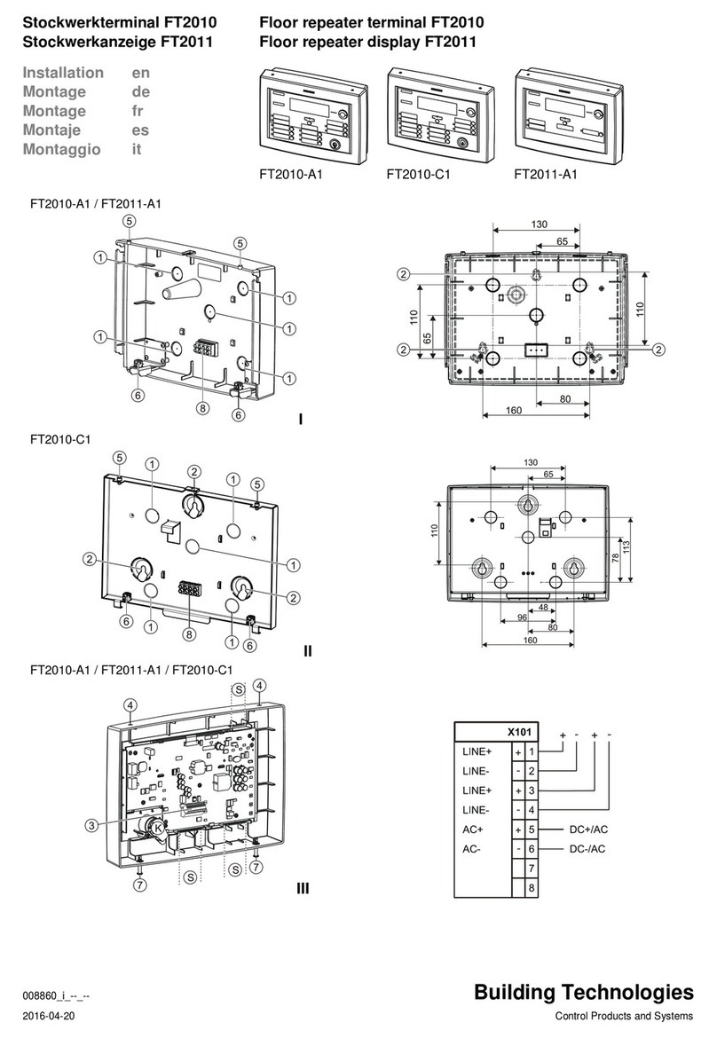Building Technologies FT2010 manual