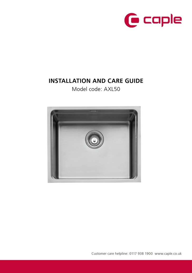Caple AXL50 Assembly instructions