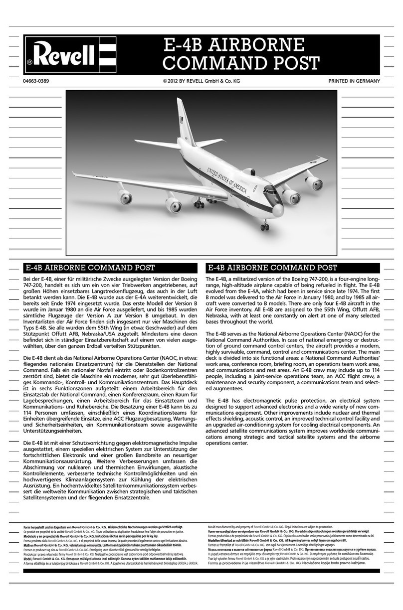 REVELL E-4B AIRBORNE COMMAND POST User manual
