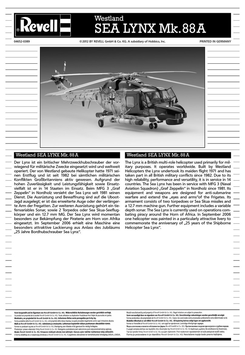 REVELL Westland SEA LYNX Mk.88A Assembly manual REVELL Westland SEA LYNX Mk.88A Assembly manual