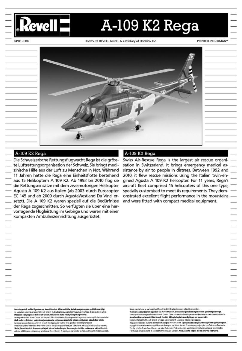 REVELL A-109 K2 Rega Assembly manual