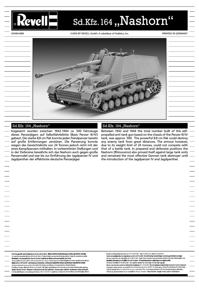REVELL Sd.Kfz. 164 Nashorn User manual