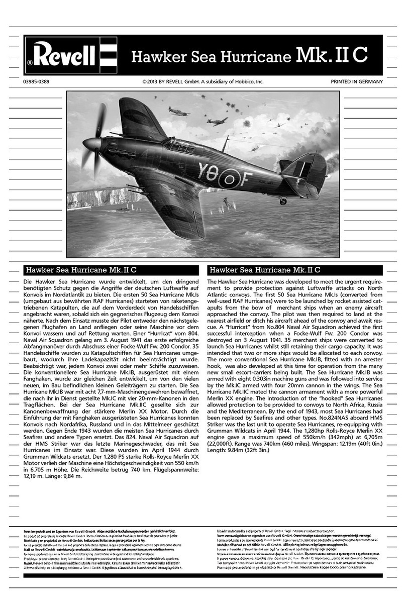 REVELL Hawker Sea Hurricane Mk.II C Assembly manual