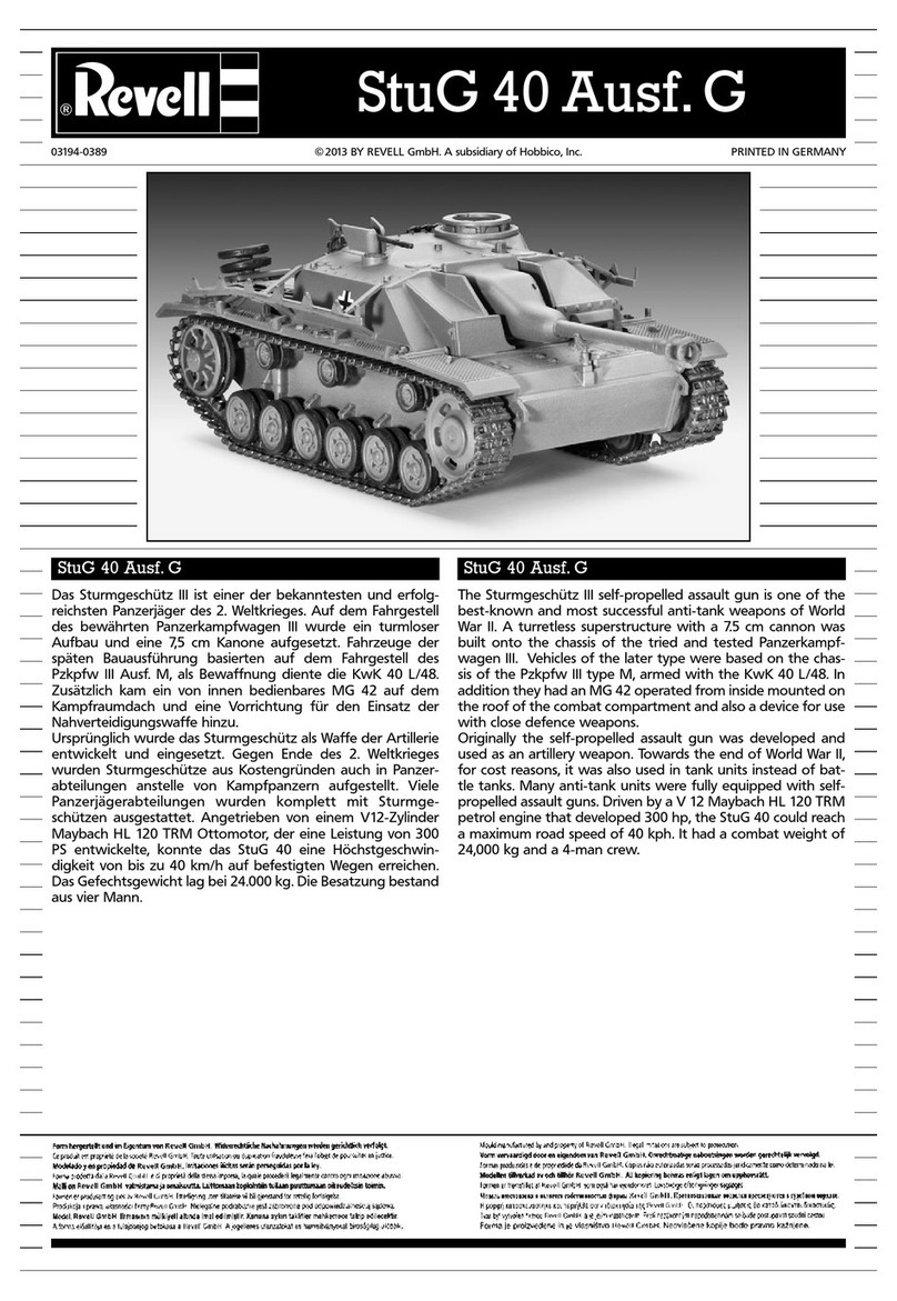 REVELL StuG 40 Ausf. G User manual