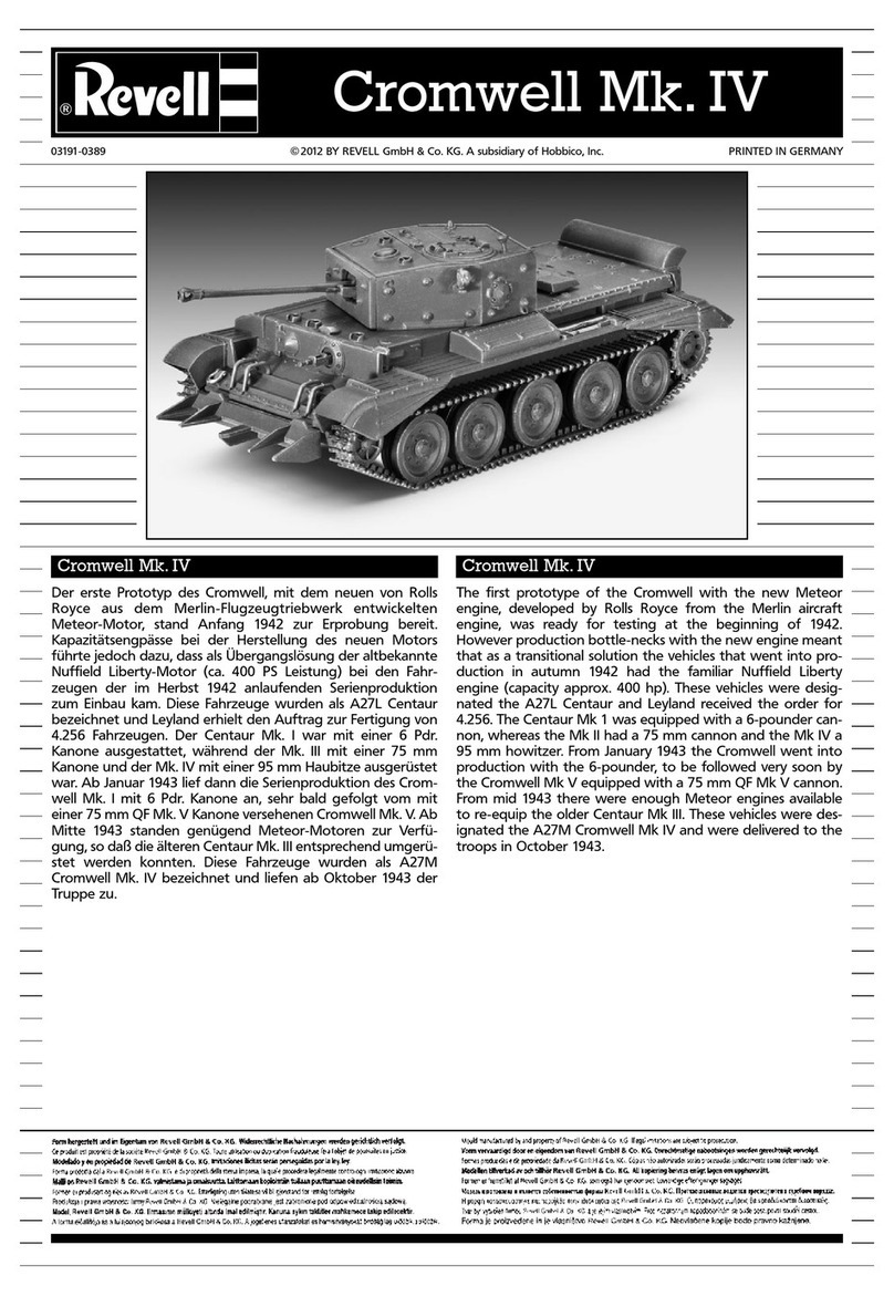 REVELL Cromwell Mk. IV User manual