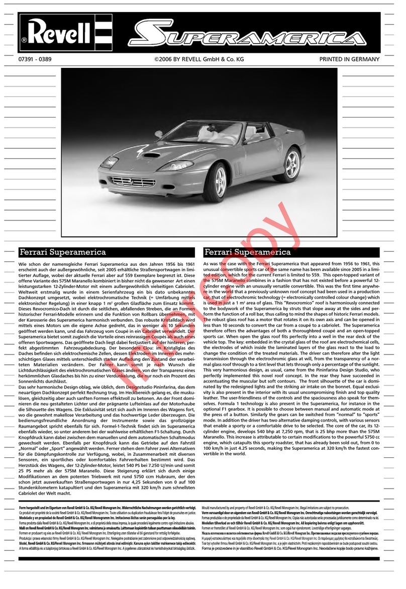 REVELL Superamerica User manual