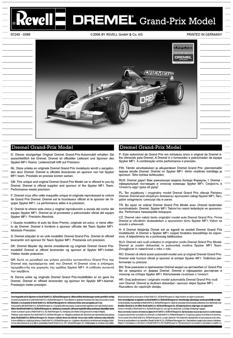 REVELL DREMEL Grand-Prix Model Assembly manual