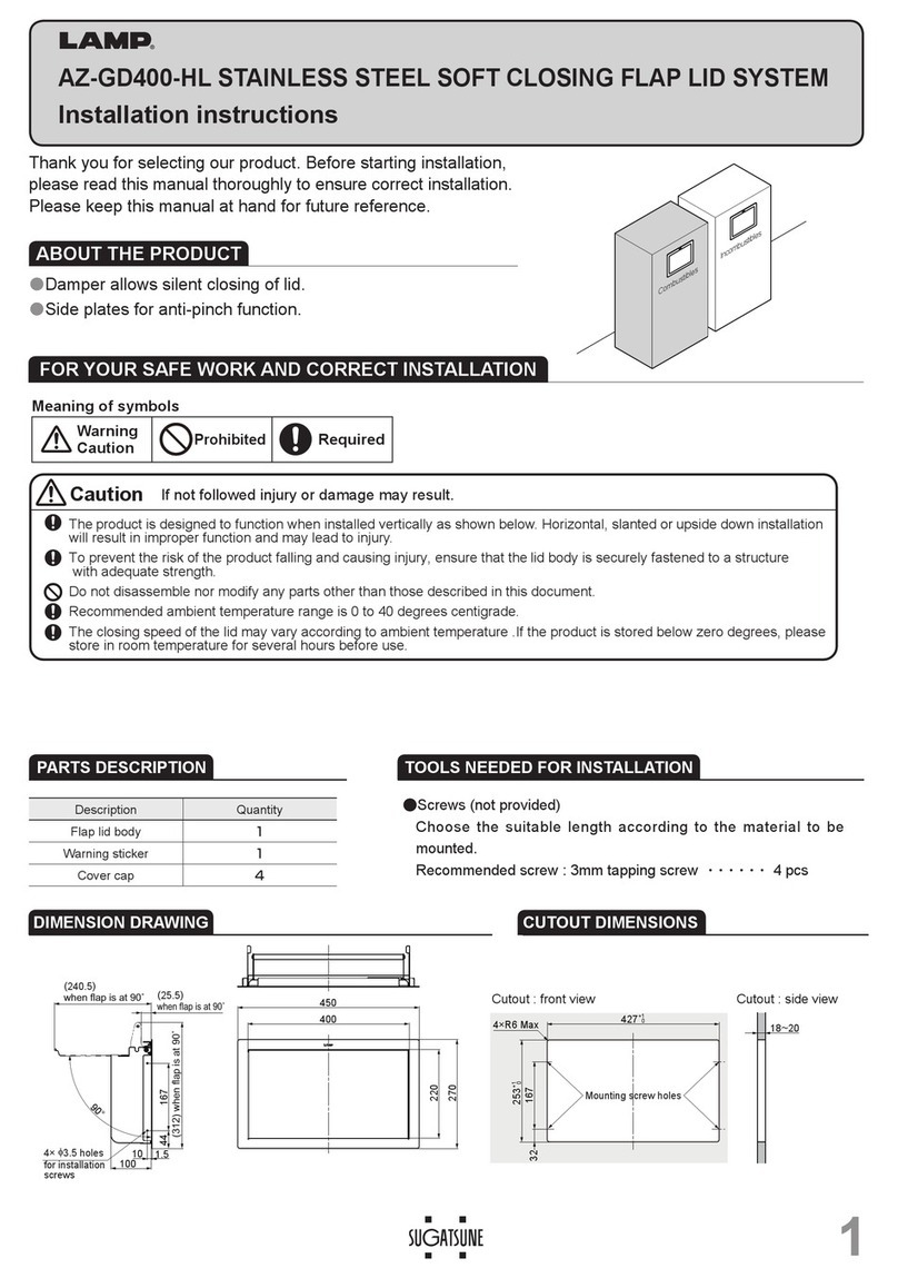 Lamp AZ-GD400-HL installation instructions
