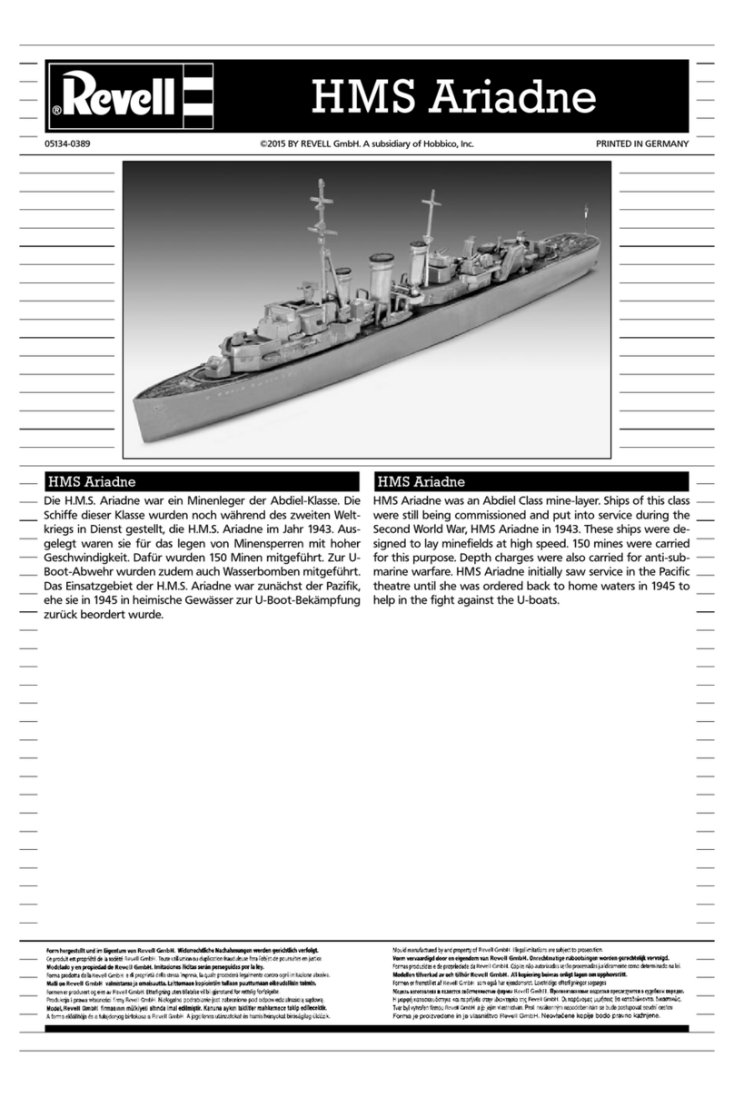 REVELL HMS Ariadne User manual