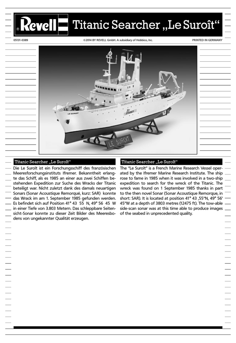 REVELL Titanic Searcher Le Suroit Assembly manual