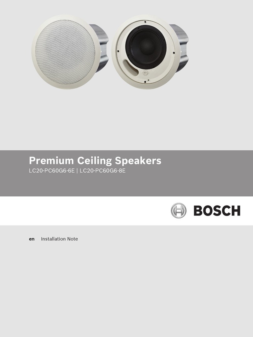 Bosch LC20-PC60G6-6E Installation and operation manual Bosch LC20-PC60G6-6E Installation and operation manual