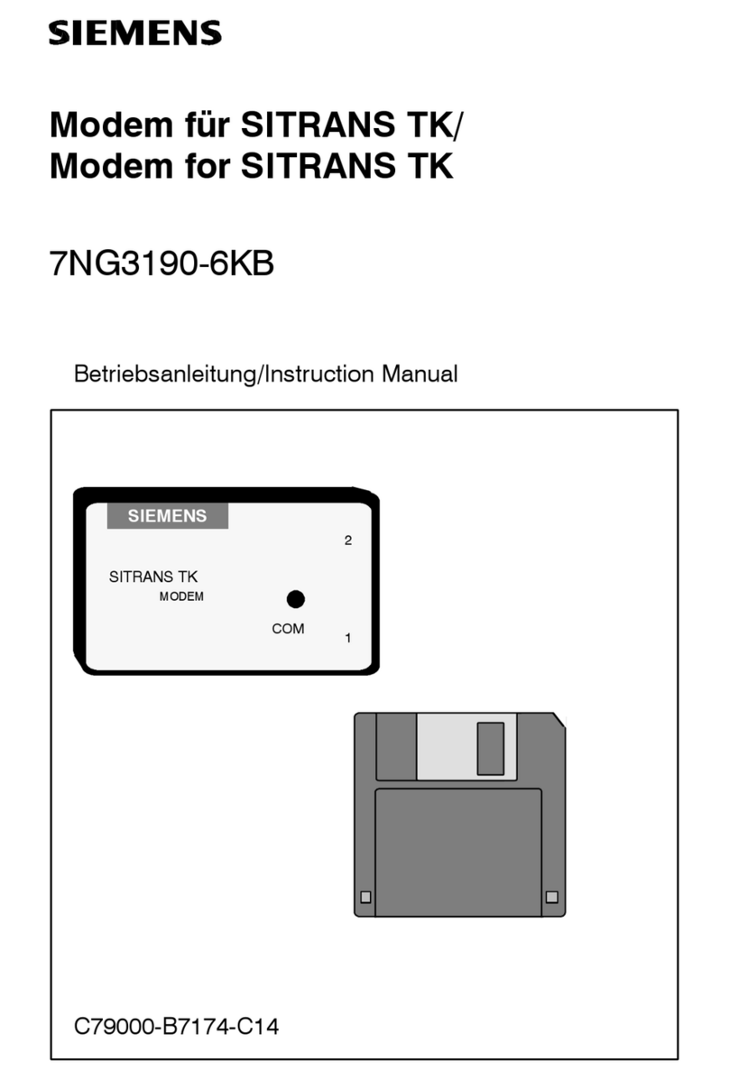 Siemens SITRANS TK instruction manual