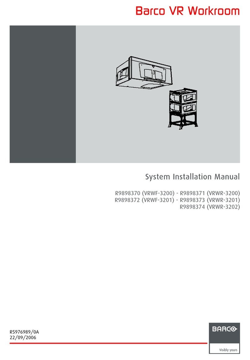 Barco VRWF-3200 System installation manual