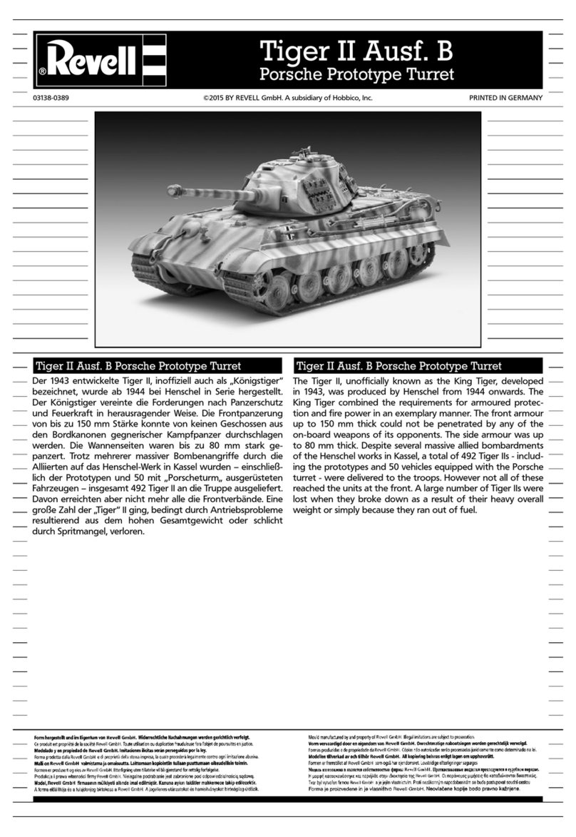 REVELL Tiger II Ausf. B Porsche Prototype Turret User manual