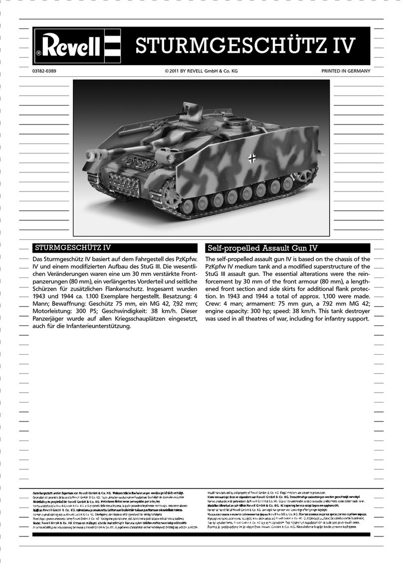 REVELL STURMGESCHÜTZ IV User manual
