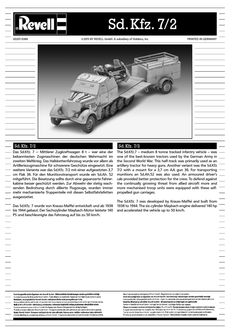 REVELL Sd.Kfz. 7/2 User manual