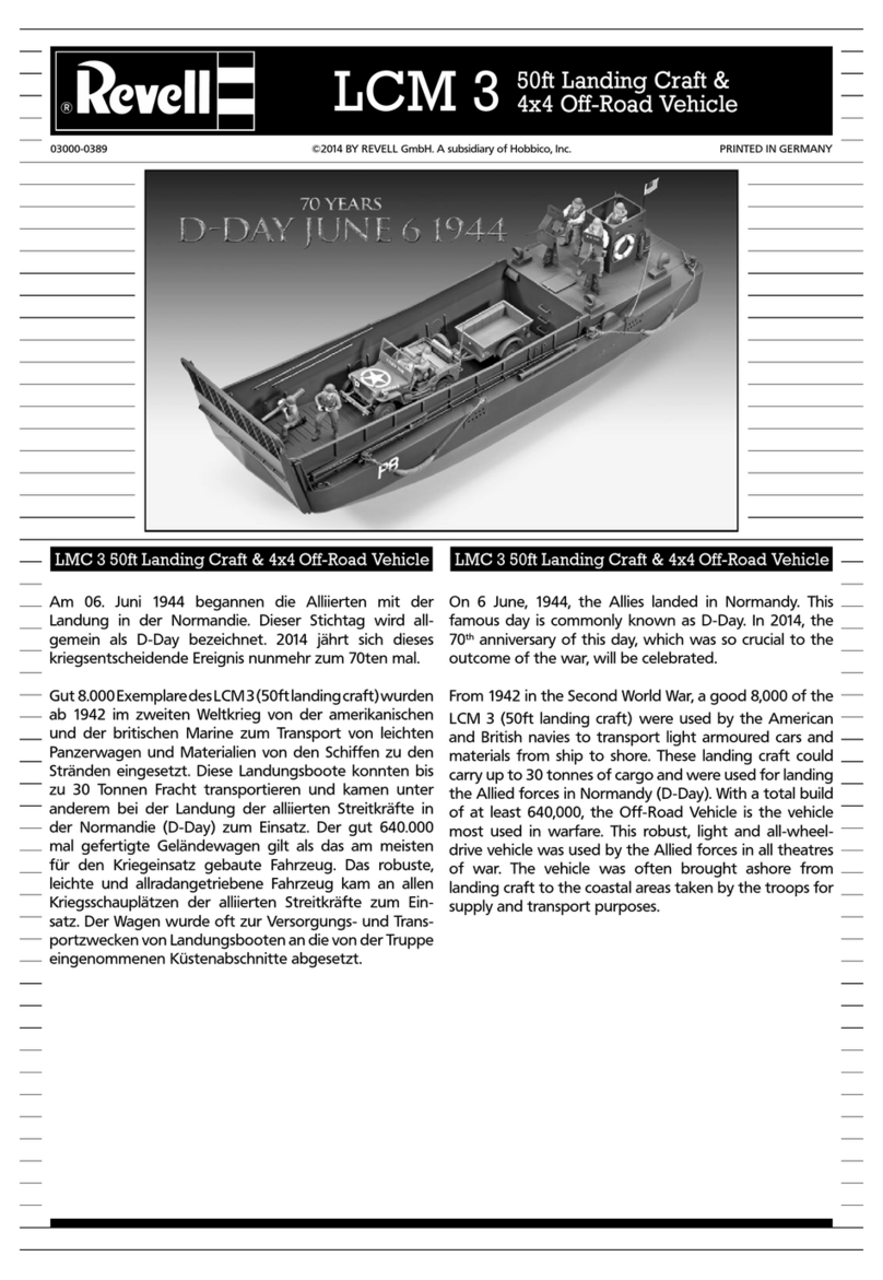 REVELL LMC 3 50ft Landing Craft & 4x4 Off-Road... User manual