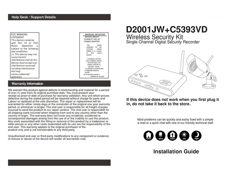 Farnell D2001JW installation guide
