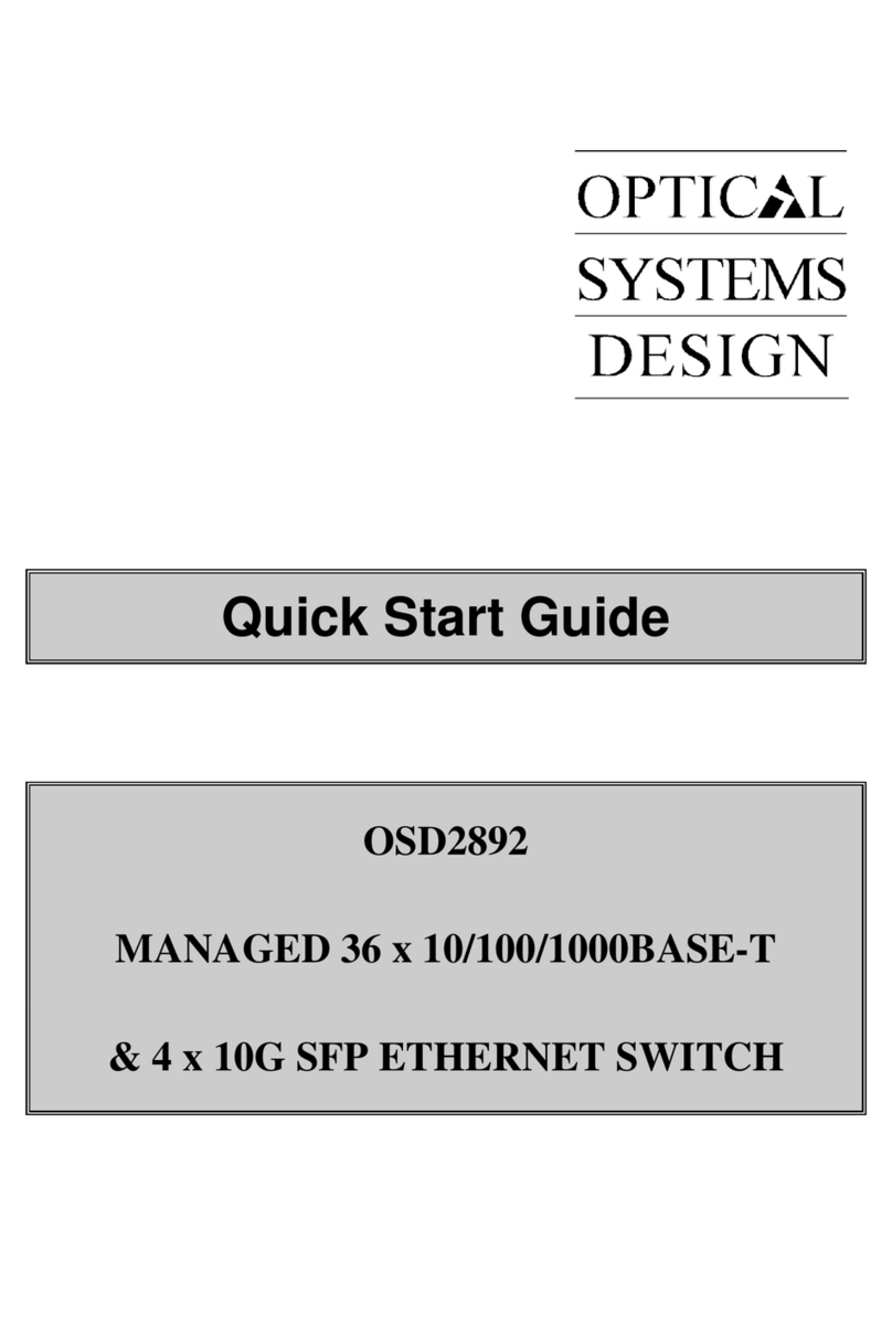 Optical Systems Design OSD2892 User manual