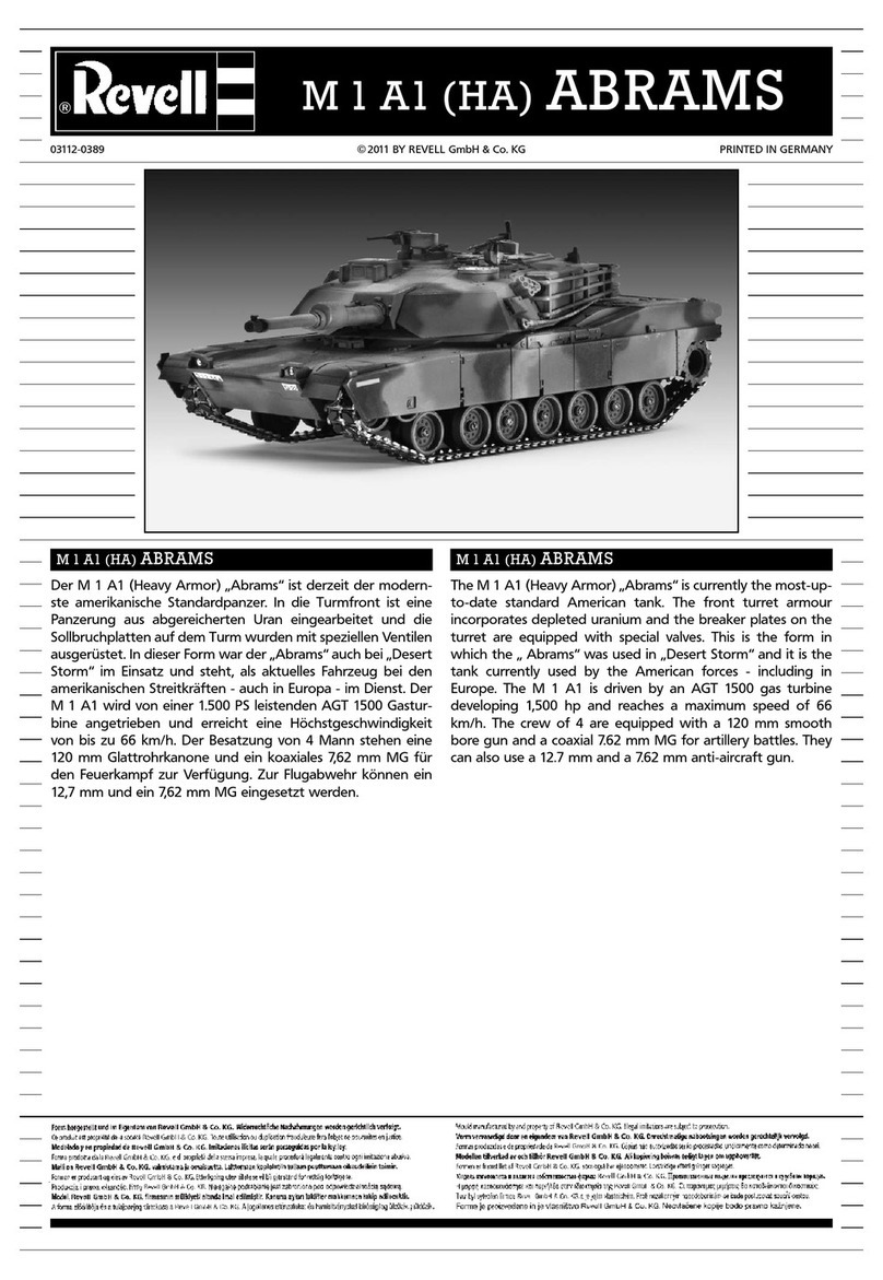 REVELL M 1 A1 (HA) ABRAMS Assembly manual