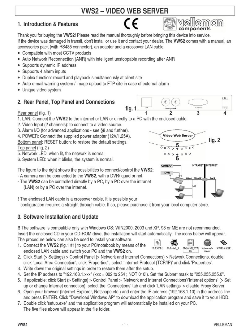 Velleman VWS2 manual